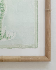 Toile Palm No. 16 (Green & Pale Aqua)