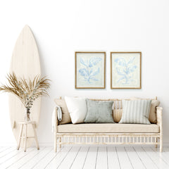 Blue Palm Leaves No. 4