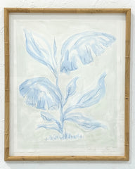Blue Palm Leaves No. 3