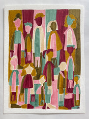 People in Color on Paper