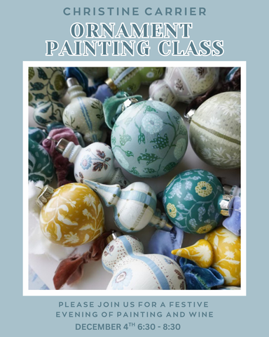 Christine Carrier Ornament Painting Class