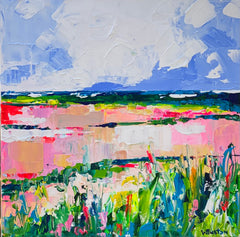 Pink and Green Landscape 1