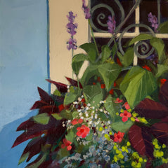 Blue Wall and Iron Work