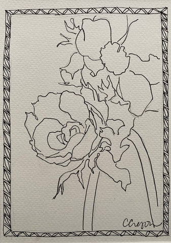 Pen and Ink Flower No. 3