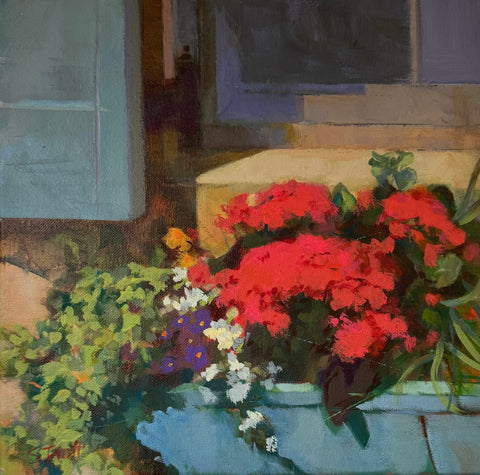 Deep Pink Flower Box