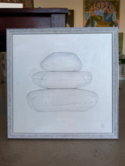 Silver + Gold Stacked Stones