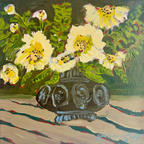 Floral Pots on Canvas