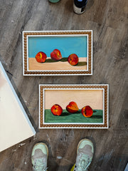 Peaches with Matisse - Blue and Blush