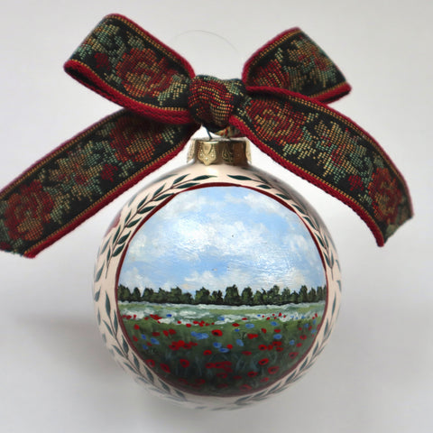 Poppy Field Ornament