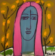 Woman with Pink Hair