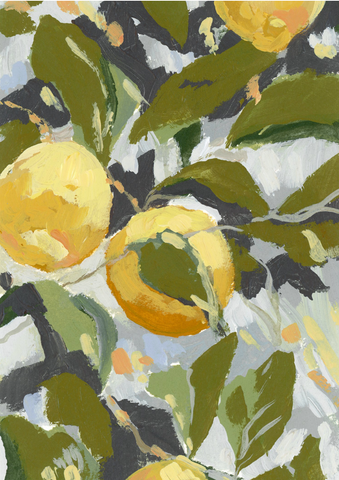 Mediterranean Lemon Print, Large