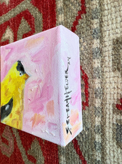 Goldfinch in Pink