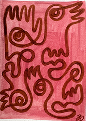 Mini Fingers and Faces in Reds