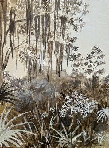 Sepia Moss on the Marsh
