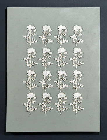 Sixteen Roses on Sage