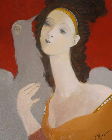 Woman With Bird #7