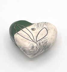 Flower Ceramic Wall Heart