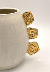 Gold Medallion Vase - Medium