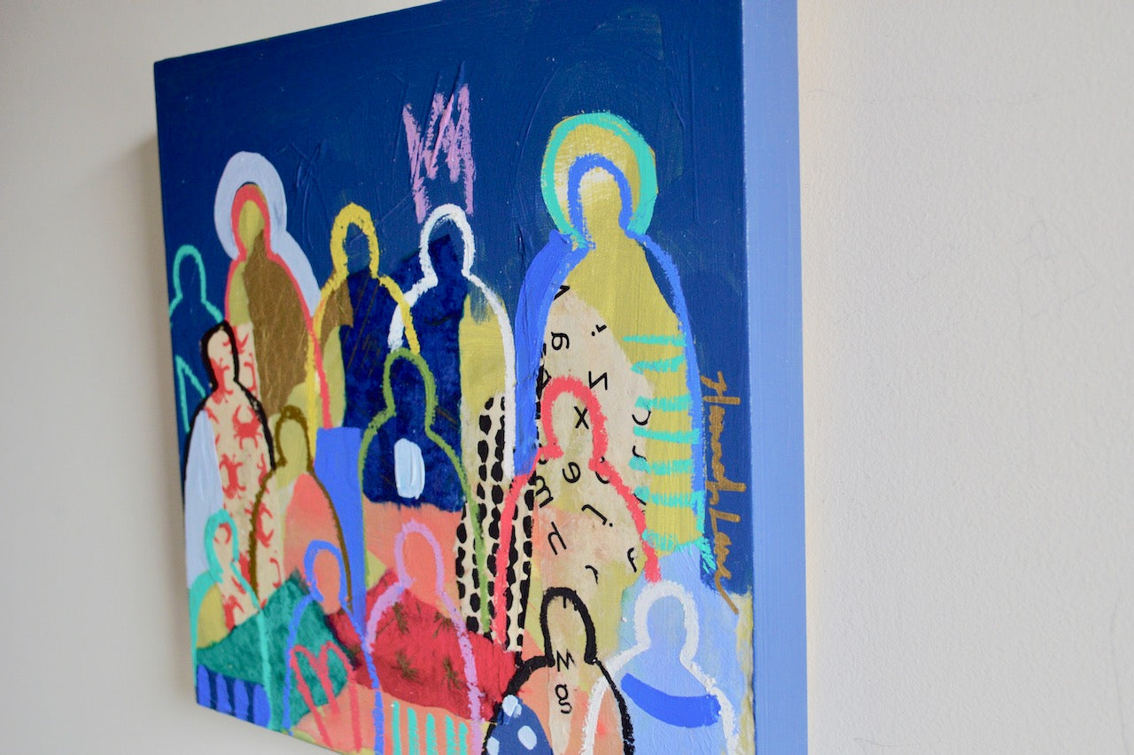 Crowd on Wood #4