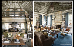  above: Veranda Magazine, October 2015, featured article Cabin Class: Painting over fireplace: Jane Ingols of Atlanta Artist Collective; Interior Design by Tammy Conner.