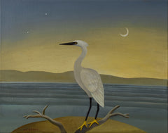 Egret at Dusk